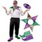 Party Central 4-Piece Jester Mardi Gras Costume Accessory Sets - One Size